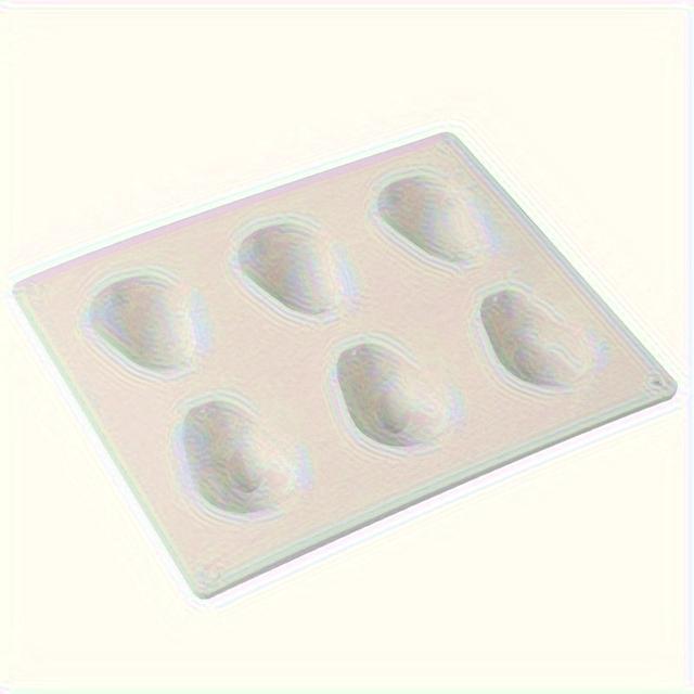 TEMU 1pc Easter Rabbit Shape 6 Grids Silicone Mousse Cake Mold Soap Making Tools Pastry Baking Molds Form For Plaster