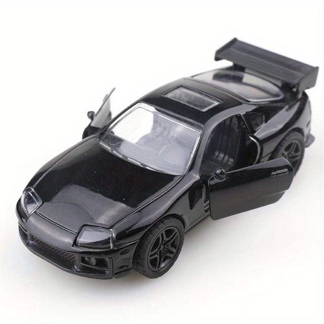 TEMU Simulated Alloy Sports Car Model With Opening Door For Boy's Cake Decoration