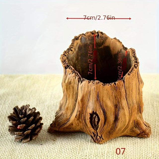 TEMU Contemporary Tree Root Planter With Irregular Shape, & Outdoor Use, For Decor