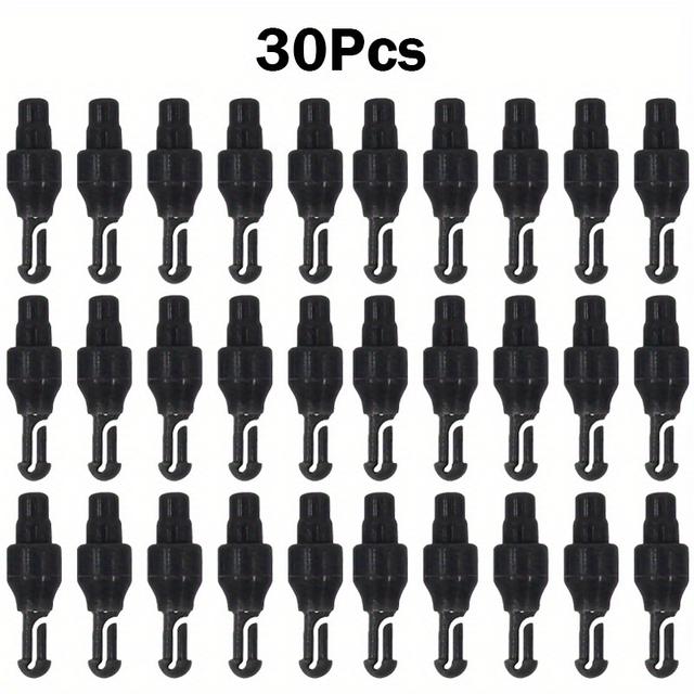 TEMU 30pcs Durable Fishing Swivel Snaps - Quick Connect Rolling Connectors, Grey Abs Tackle Accessories