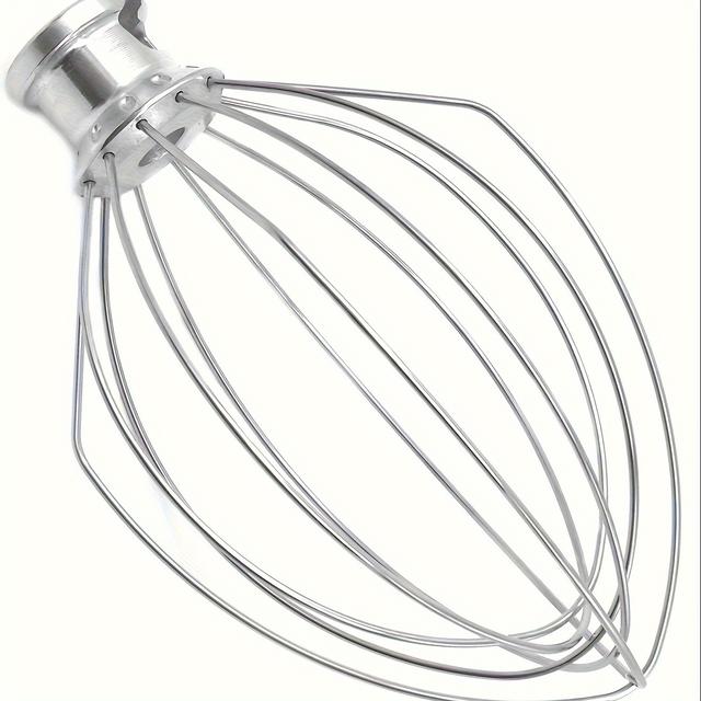 TEMU 1pc, Stainless Steel Egg Whisk For Kitchen Vertical Blender Additions