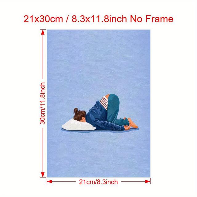 TEMU Watercolor Canvas Art Print - For , Bedroom &