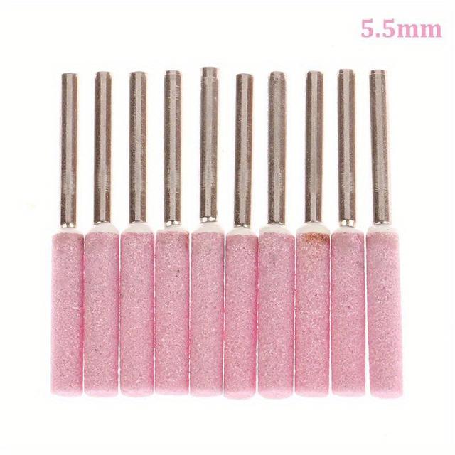 TEMU 10pcs Chainsaw Sharpener Grinding Stone File 4/4.8/5.5/6mm Chains Saw Sharpening Set Polishing Metals Stones