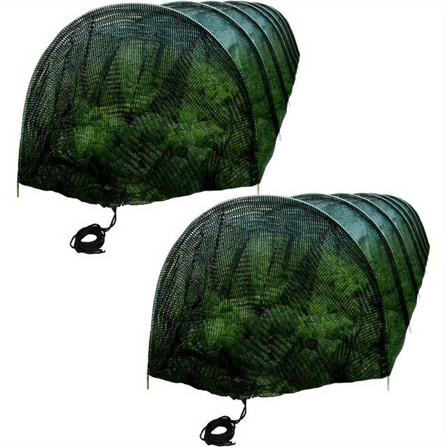 TEMU 1/2 Stk. Garten-Tunnel-Schattennetzabdeckung - 10ft Schattennetz-Tunnel Pflanzenreiheabdeckung - Pflanzen-Gartenetz für Gewächshaus, Garten, Terrassenpflanzen