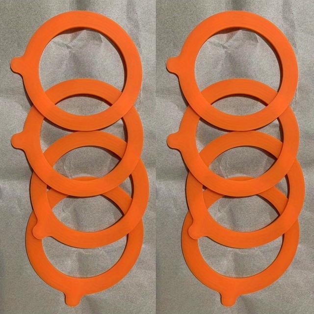 TEMU 8pcs Silicone Gasket Seals | 3.75 Inches Airtight Jar Gaskets, Replacement Seal Rings