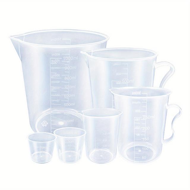 TEMU 6pcs Durable Measuring Cups Set – Multipurpose Kitchen Utensils For Accurate Baking & Cooking – Essential Cooking Tools For