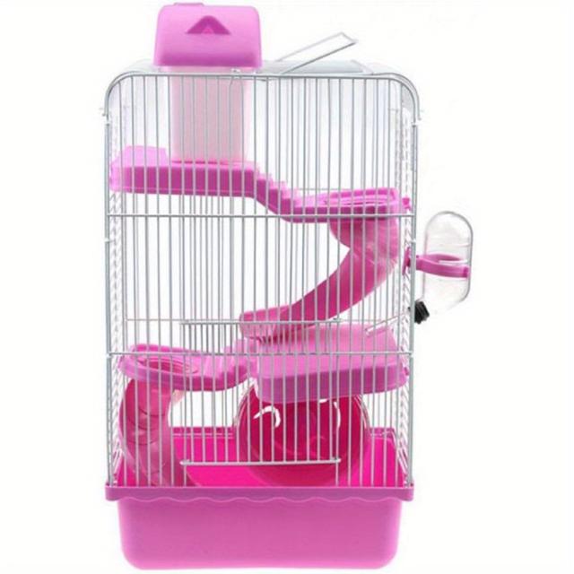 TEMU 3 Tiers Hamster Cage 23 * 17 * 44cm Gorgeous Hamster Mouse Cage