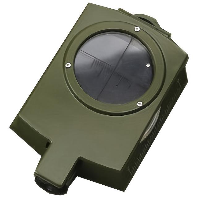 TEMU Kuyee Rugged Survival Compass - Waterproof & Shockproof, Camping, Hiking, Kayaking & Adventure - Army Green