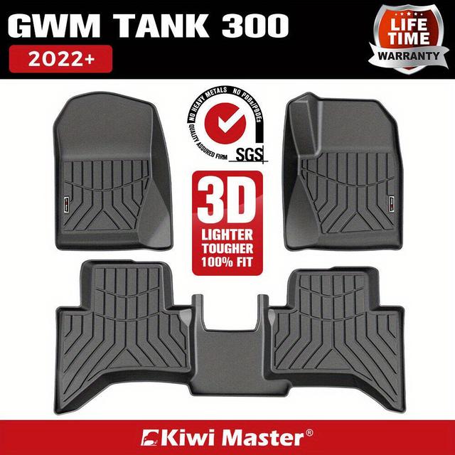 TEMU Kiwi Tpe Car Floor Mats Liner Fit 300 2022+, Automotive Interior, Vehicle Protection, Seamless Design, Durable Liner, Tpe Material, Flexible Mats