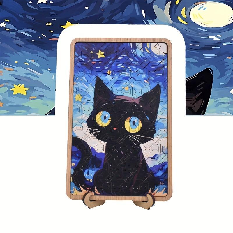 TEMU Wooden Jigsaw Puzzle Featuring A Nebula , A Challenging Educational Toy, Perfect For Home Decor