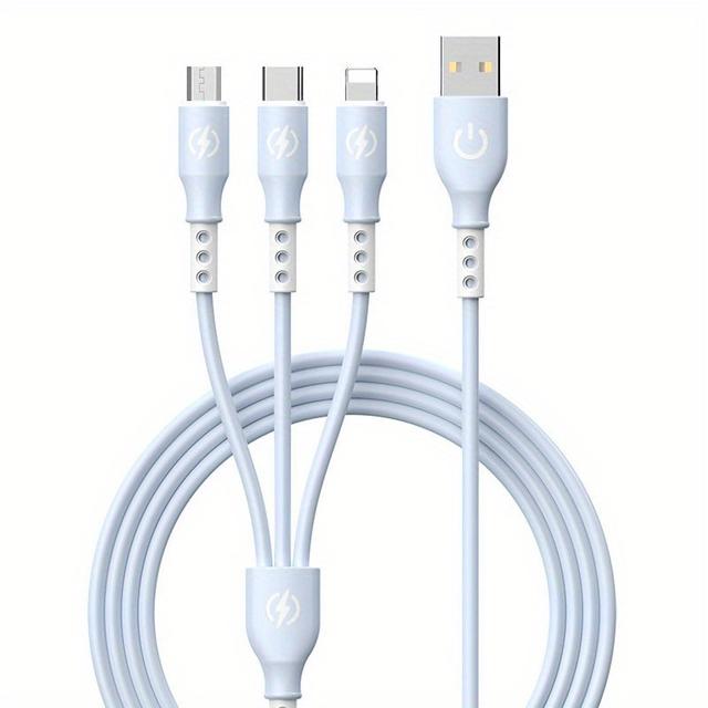 TEMU 3-in-1 66w Data Cable For Ultra-fast Charging, 1.2m Length