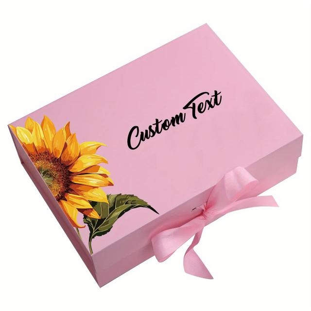 TEMU 1 ชิ้น, กล่องของขวัญส่วนตัว, กล่องตกแต่งแม่เหล็กพร้อมฝาปิดและริบบิ้นสำหรับผู้ชายและผู้หญิง, กล่องขอแต่งงานแบบพับได้สำหรับคริสต์มาส, วันวาเลนไทน์, งานแต่งงาน, วันเกิด และวันแม่