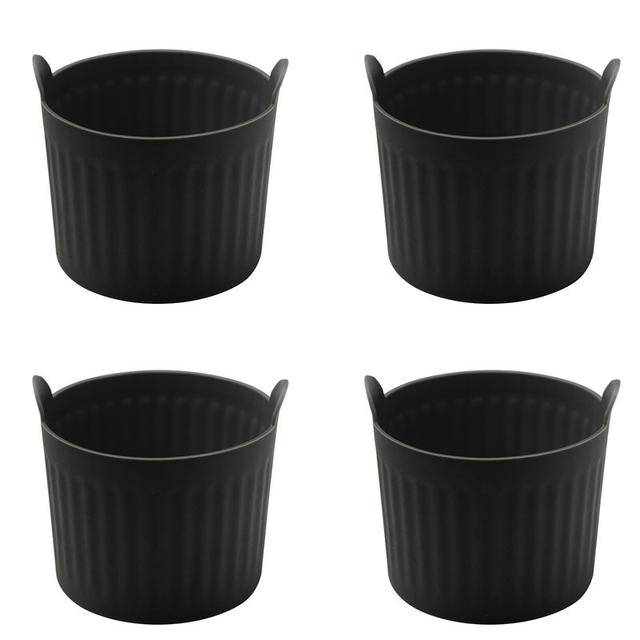 TEMU 4 st Airfryer-äggformar, Silikonbakformar Lämpliga för Airfryers, Äggångare, Mikrovågsugnar, Spisäggkokare, , Diskmaskinsäkra