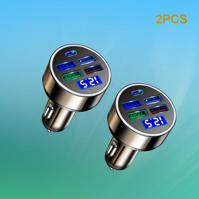 TEMU Fast Charge Dual Port Usb Cargador Carro Lighter Adapter