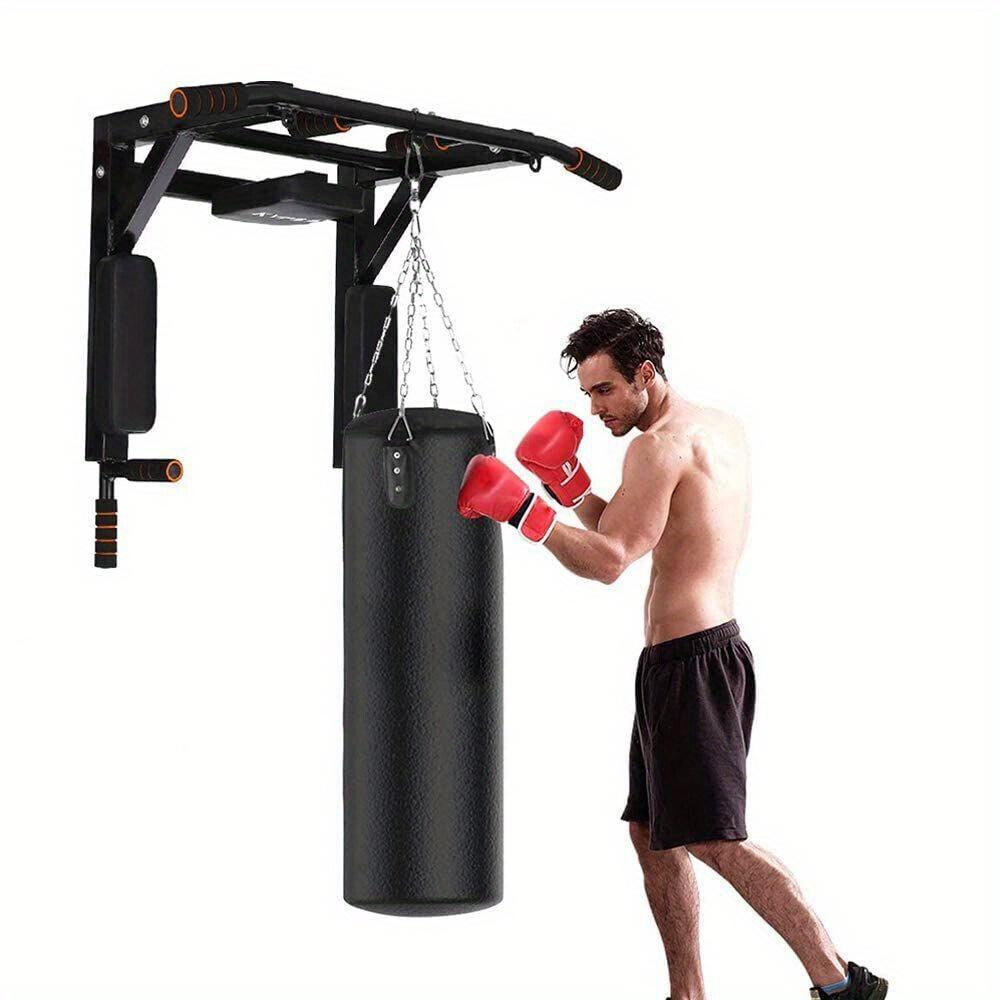 TEMU Klimmzug Stangen Klimmzugstange Wandmontage Dip Station Pull Up Bar