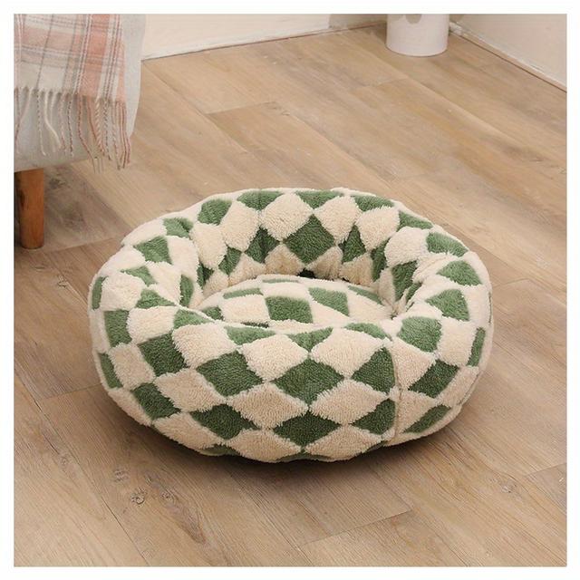 TEMU Comfortable Donut House | Plush, Super Soft Washable Polyester Dog Bed, Warm All Year Round, Suitable For Small And Medium-sized Dogs