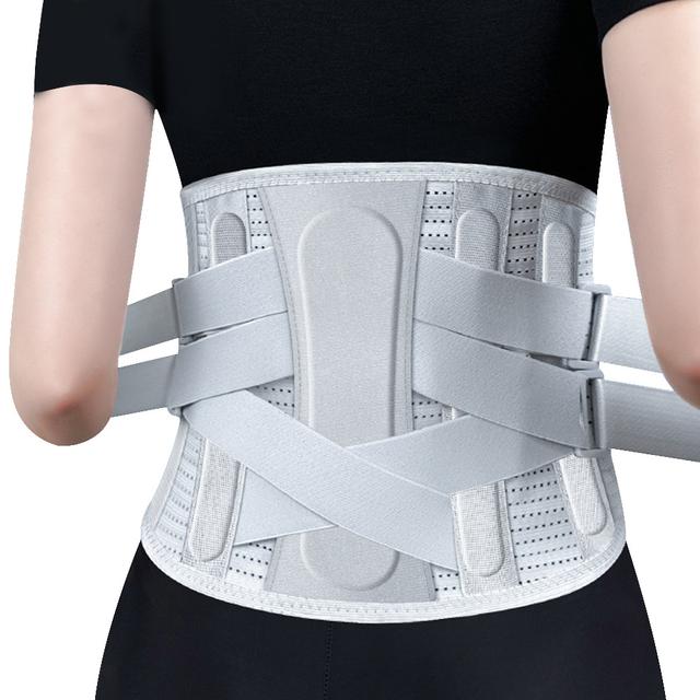 TEMU 1pc Back Brace For Lower Back With System, Lumbar Support Belt For With Lumbar Pad, For