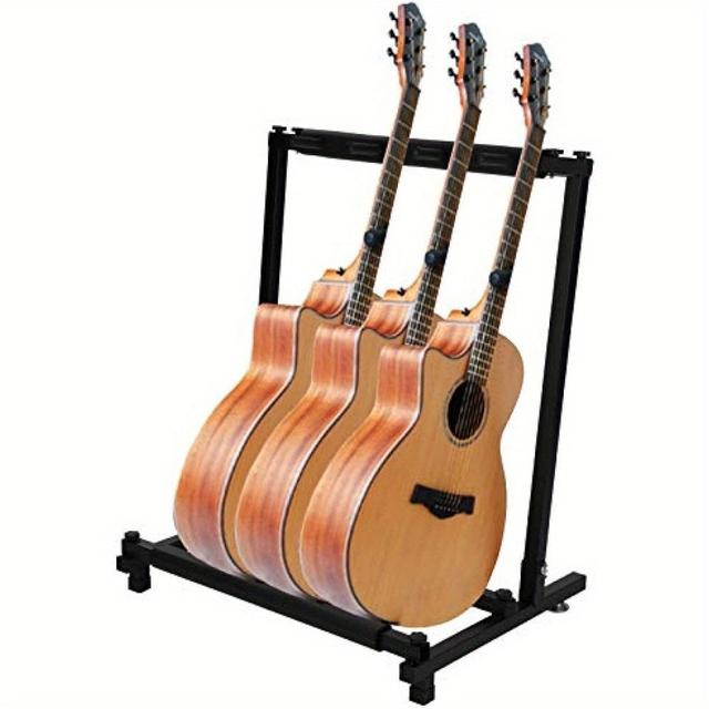 TEMU Multi Guitar Stand Guitar Rac Guitar Display Floor Stand Foldable Universal Display Rack Guitars Display Stand Rack Guitar Stand For Multiple Guitars For 3 Guitars