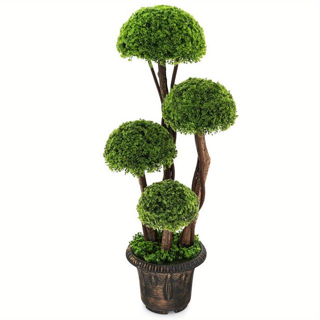 TEMU Multigot 3ft Artificial Tree Fake Topiary Tree For Indoor Outdoor, Decorative Swags Halloween&christmas