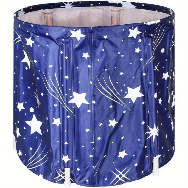 TEMU Ice Bath Outdoors 230l Foldableice Bath Bathtub For Outdoor Or Bathroom Cold Tub Recovery And Therapy Cold