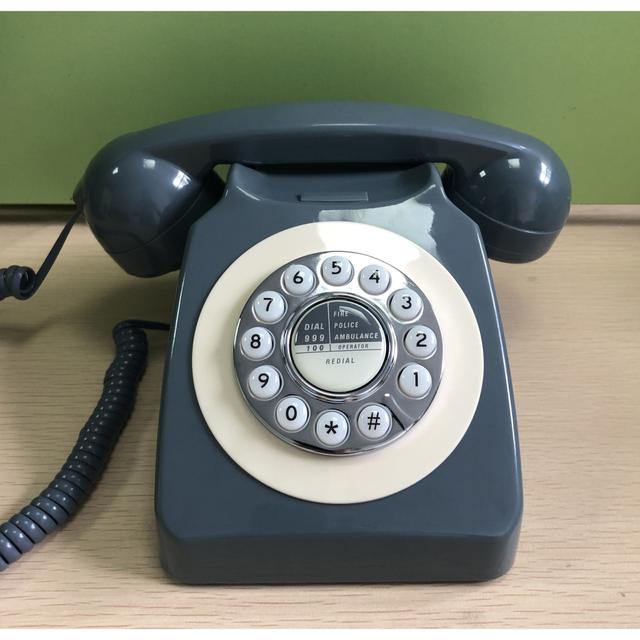 TEMU Vintage Rotary Dial Telephone, Single-line Retro Fixed Landline, Home And School Use, Hotel Quality, No Battery Required, Electronic Components Included, ≤36v Operating Voltage