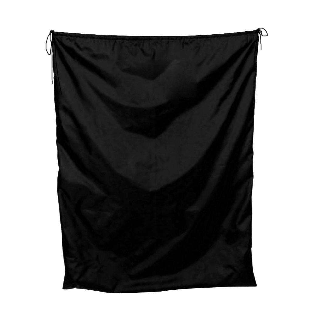 TEMU Large Capacity Drawstring Storage Bag For Clothes - 110*140cm In Black, Laundry Bags