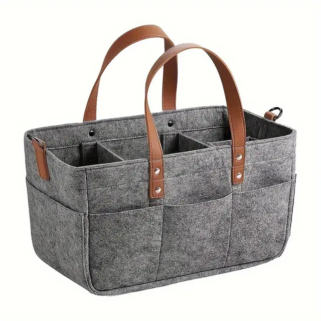 TEMU Versatile Folding Storage Bag - Multifunctional, Portable Organizer With Hanging Basket For Essentials