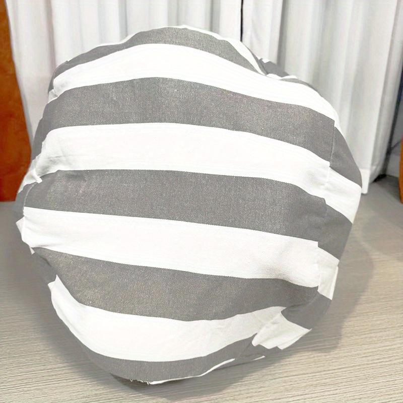 TEMU Single Striped Canvas Soft Storage Bag, Spacious Chair Protector, Versatile Zippered Comforter Holder With Handle For Household Use