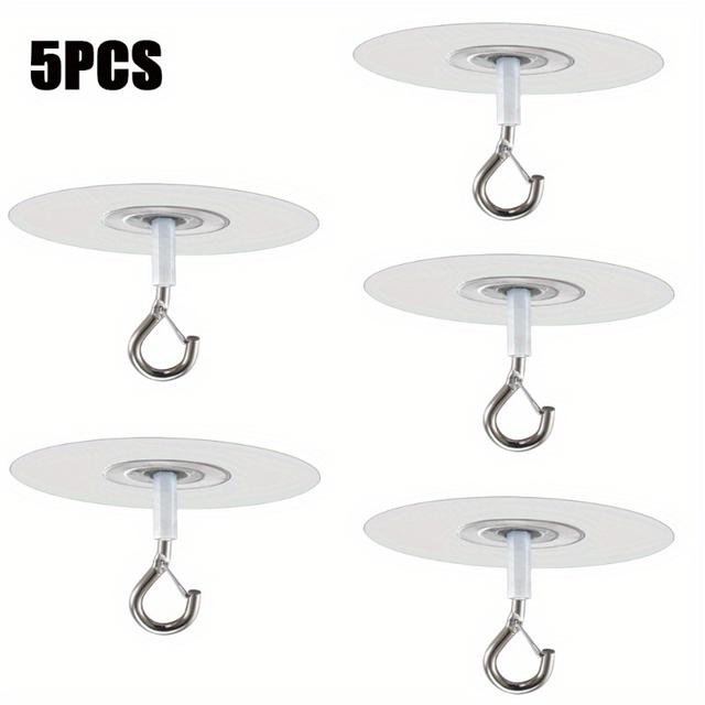 TEMU Stick Ceiling Hooks Heavy Duty Self-adhesive Water Resistant Hooks For Ceiling Multifunctional Hooks For Balloons Wind Chimes | Halloween Props & Christmas Decorationshanger (black Friday Deal)