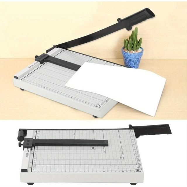 TEMU A4 Paper Cutter Photo Stack Cutter With Lever A4/ B5/ A5/ B6/ B7 Paper Cutter For Metal Scrap For Home And X 28 Cm
