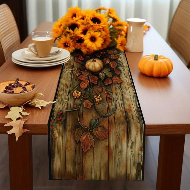 TEMU Table - , & Fall | Polyester, Rectangular | Home Dining, Restaurant Decor & Parties