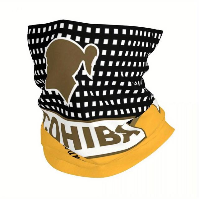 TEMU وشاح وجه سجائر رجعي - وشاح خفيف من البوليستر مناسب للطقس والفعاليات المواضيعية - إكسسوار متعدد الاستخدامات للخارج، الحفلات، والملابس الكاجوال