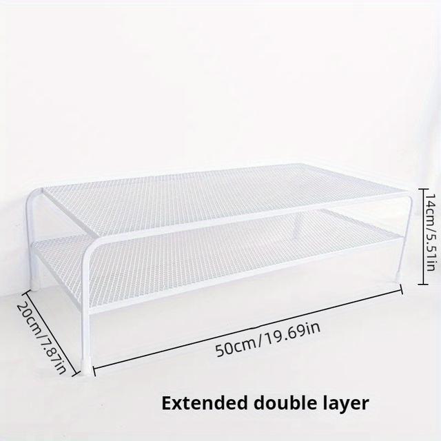 TEMU Hollow Computer Monitor Riser For Office Desktop Storage, No Installation Required, Hollow Monitor Stand, Laptop Stand, Suitable For Dormitory Use