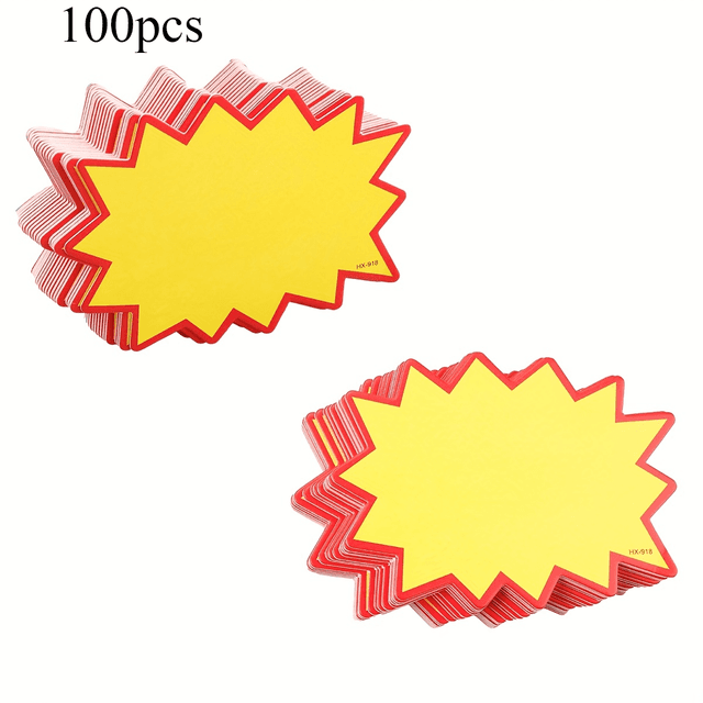 TEMU 50/100Pcs Etiquetas de Preço de Varejo - Rótulos de Preço de , Etiquetas em para Uso em Loja, e Supermercado - Material