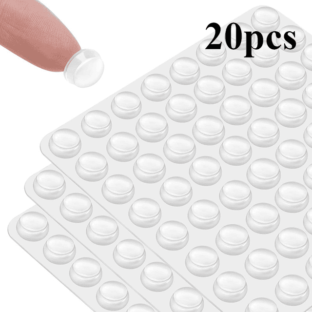 TEMU Transparent Adhesive Pads - Ideal For Drawers, Cabinets, And Surfaces!