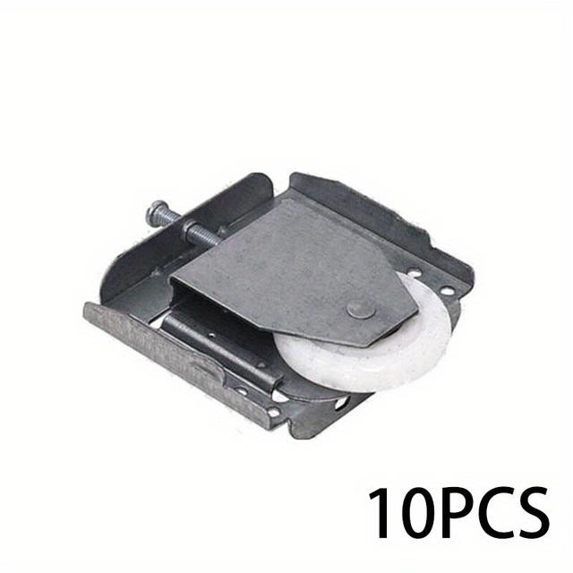 TEMU 10pcs Sliding Door Rollers Fit Contractors Part Nylon Wheels, Top Adjustable Pulley Zinc Plated
