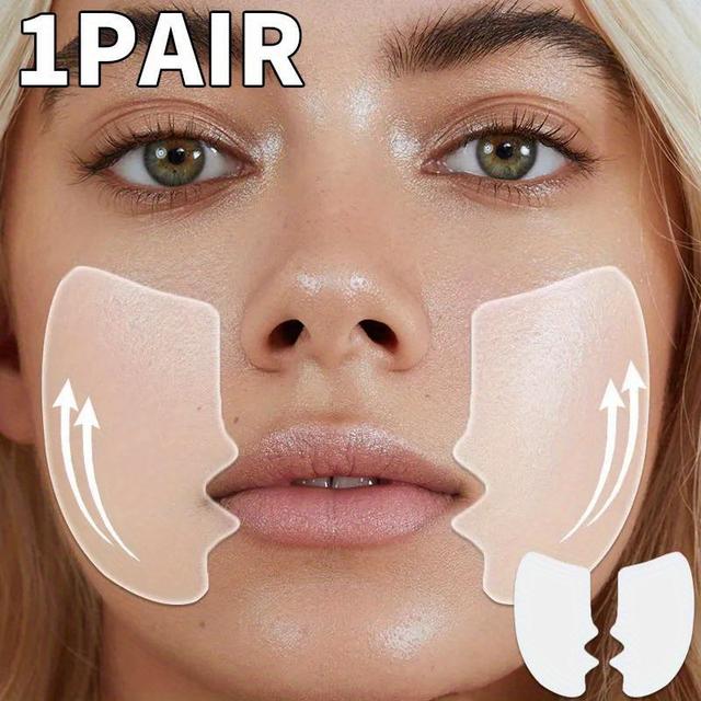 TEMU 1 Paar Wangen Patch Huidversteviging Elastische Huid Draagbaar Gladde Huid Makkelijk Mee te Nemen Huidverzorgingstool