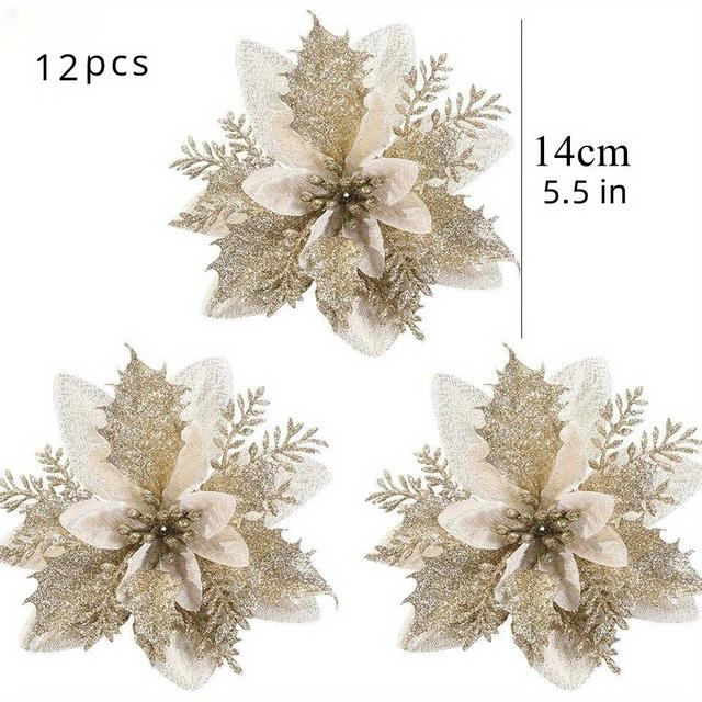 TEMU 12pcs - For Christmas, Weddings & | For Wreaths, Garlands, , & Fireplace, Christmas Decor