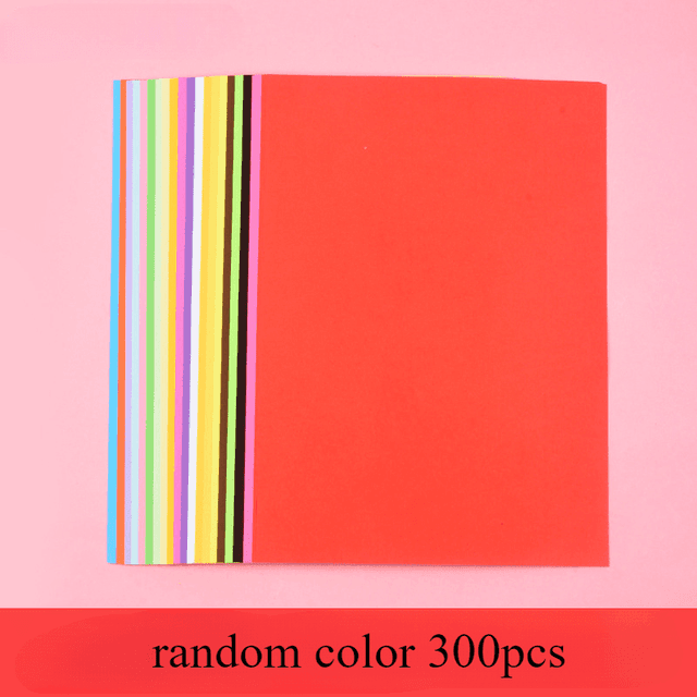 TEMU 300pcs Color Paper Handmade Paper Origami Paper Printing Paper Student Drawing Paper Paper