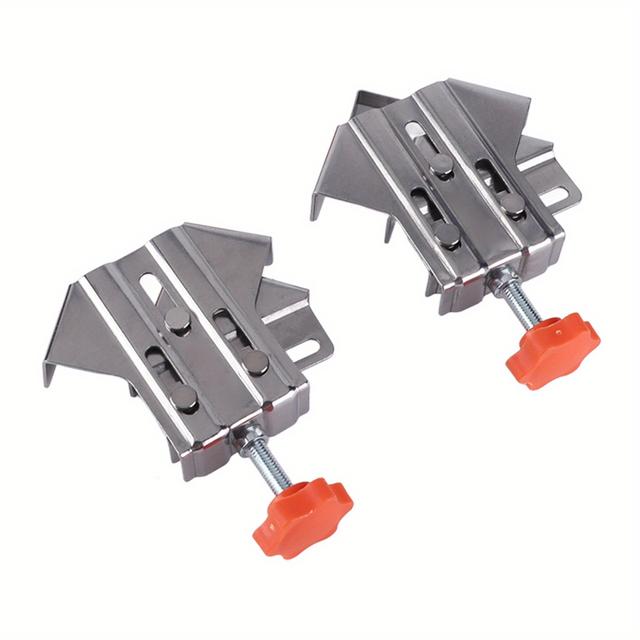 TEMU 4pcs Corner Clamp Stainless Steel Opened Closed Adjustable 90 Degree Right Angle Clamp For Woodworking