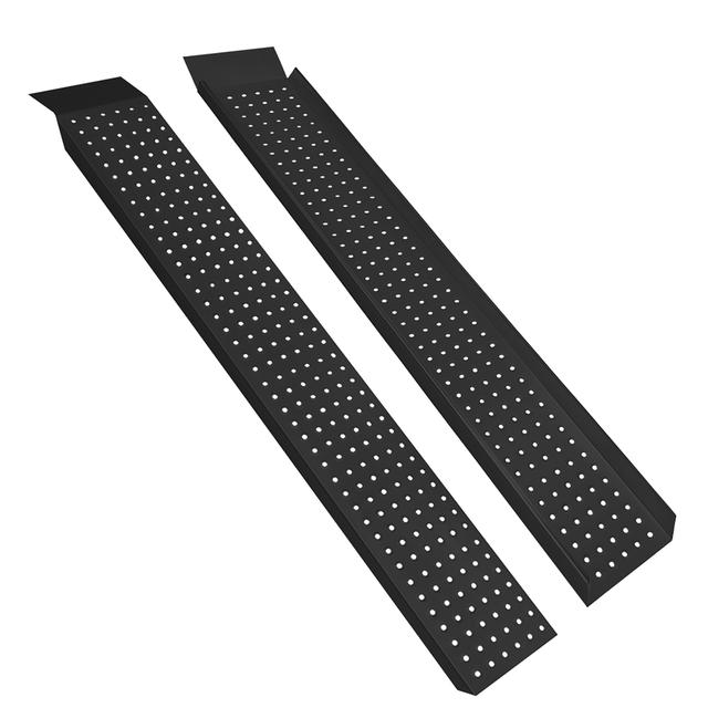 TEMU 2X Ladeböschung mit 400 kg Tragfähigkeit, verzinkte Stahl-Ladeböschung