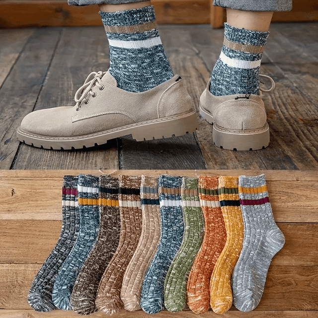 TEMU 10 Pairs Of Ladies' Christmas Stockings And Soft And Comfortable Outdoor Socks.