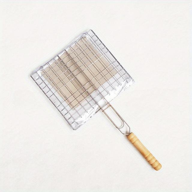 TEMU . BBQ Grillkorb - Robuste Grillspatel für Fleisch, Steak, Garnelen und Gemüse - Korrosionsbeständiges Outdoor-Grillen für Picknicks und Camping - Metallzubehör zum Kochen und Wenden