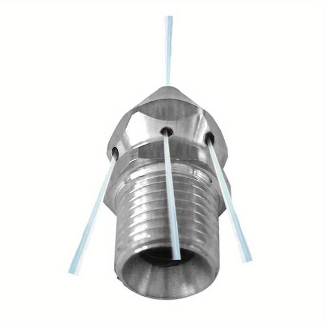 TEMU High-pressure Stainless Steel Drain Cleaning Nozzle - Rotating For Sewer & Pipe Unclogging, Durable 303 Material, Fit