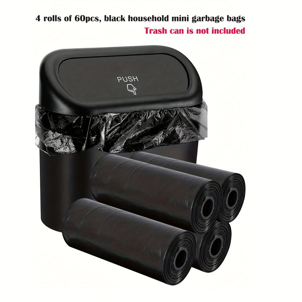 TEMU 60pcs Trash Bags - Waterproof, Thickened Pvc, Ideal For Vehicle & Desktop Waste Disposal Car Trash Bag For Vehicles Trash Bag For Car