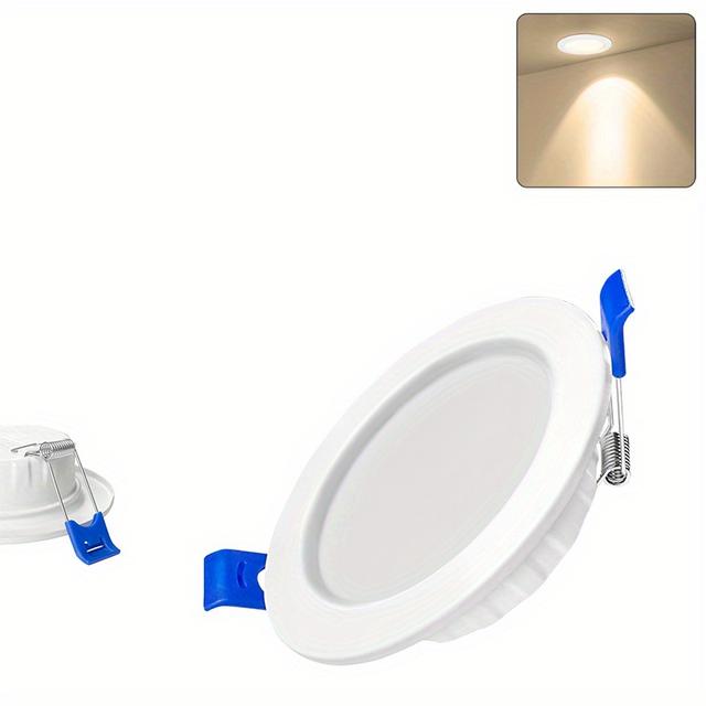 TEMU 20 X 5 W Led Recessed Lights 230 V Ceiling Led Spot Recessed Spotlight Led Ceiling Spotlight Recessed Spotlight 400 Lm For Living Room, Kitchen, Bedroom (/ Warm White)