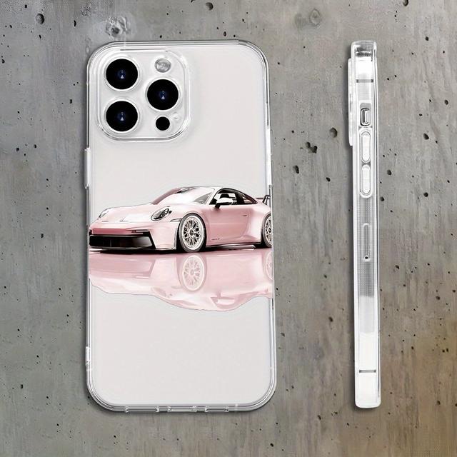 TEMU Niedlich - Rosa - für Iphone 15/14/13/12/11 XS XR X 7 8 Plus Pro Max - Transparente TPU Soft Case. Stilvolles Design und überlegener Schutz, geeignet für jeden Anlass.