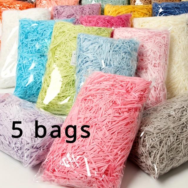 TEMU Shredded Paper, Silk Texture, Elegant Wedding Gift Bag Filler, Candy , Birthday & Wedding Decorations, Assorted Colors