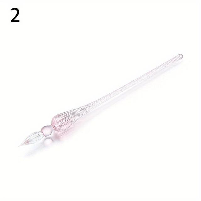 TEMU 1pc Retro Glass Dip Pen For Art And Calligraphy, Ideal For Ink Filling And
