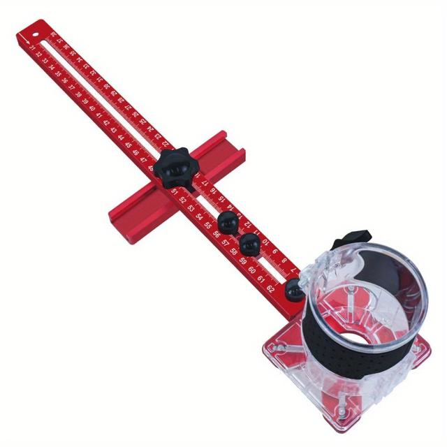 TEMU Versatile 3-in-1 Router Milling Bracket, Suitable For Circular Cuts With A Of 9-61cm, Made From Aluminum For Woodworking Applications